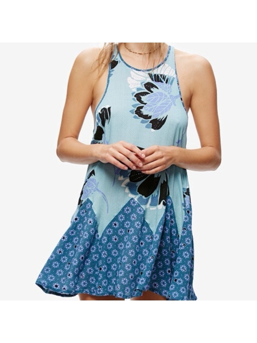 Intimately Free People Blue Floral Dress